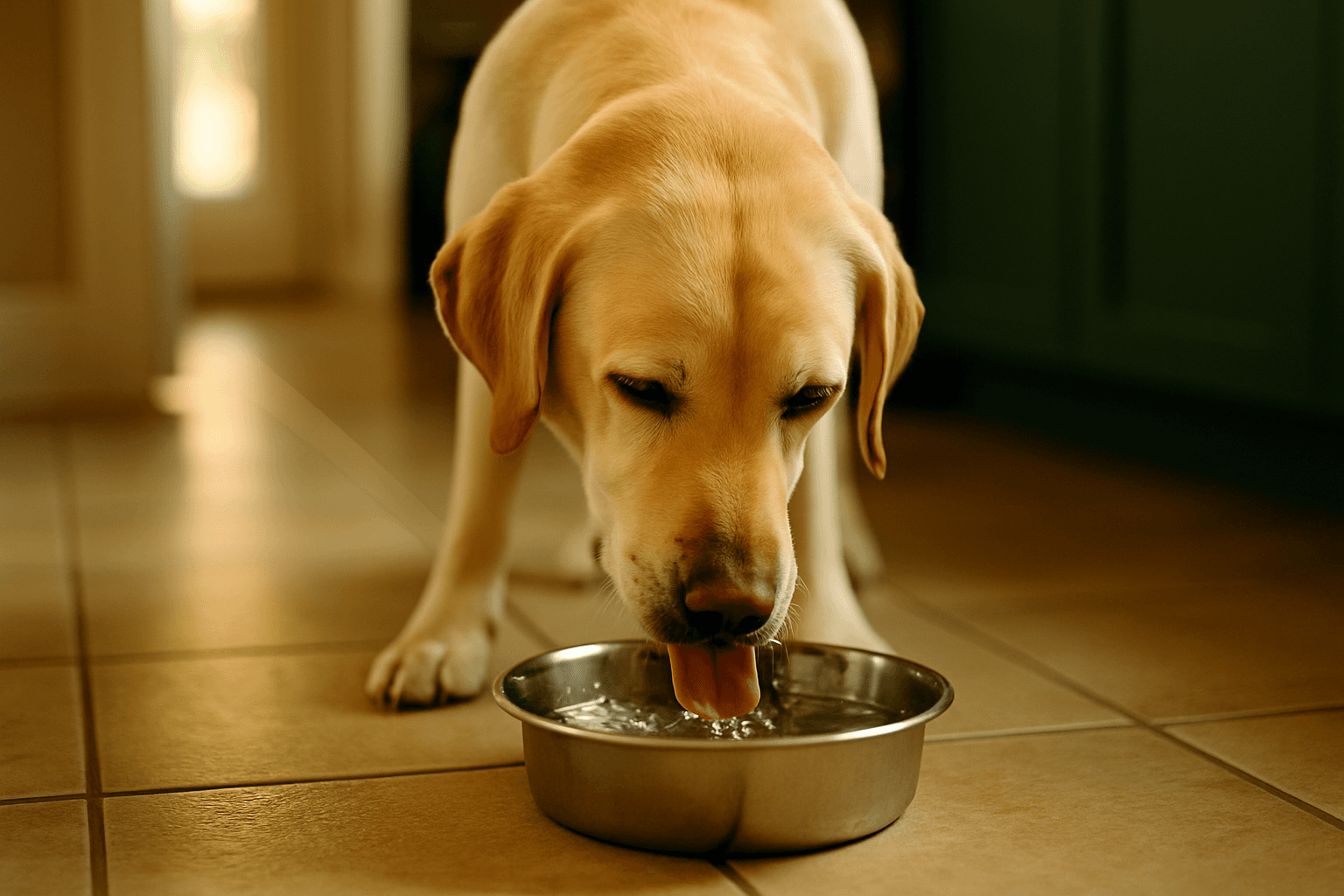 My Dog Drinks a Lot of Water